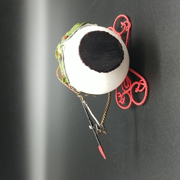 Snowman Cupid Angel Figurine - Picture 5 of 7